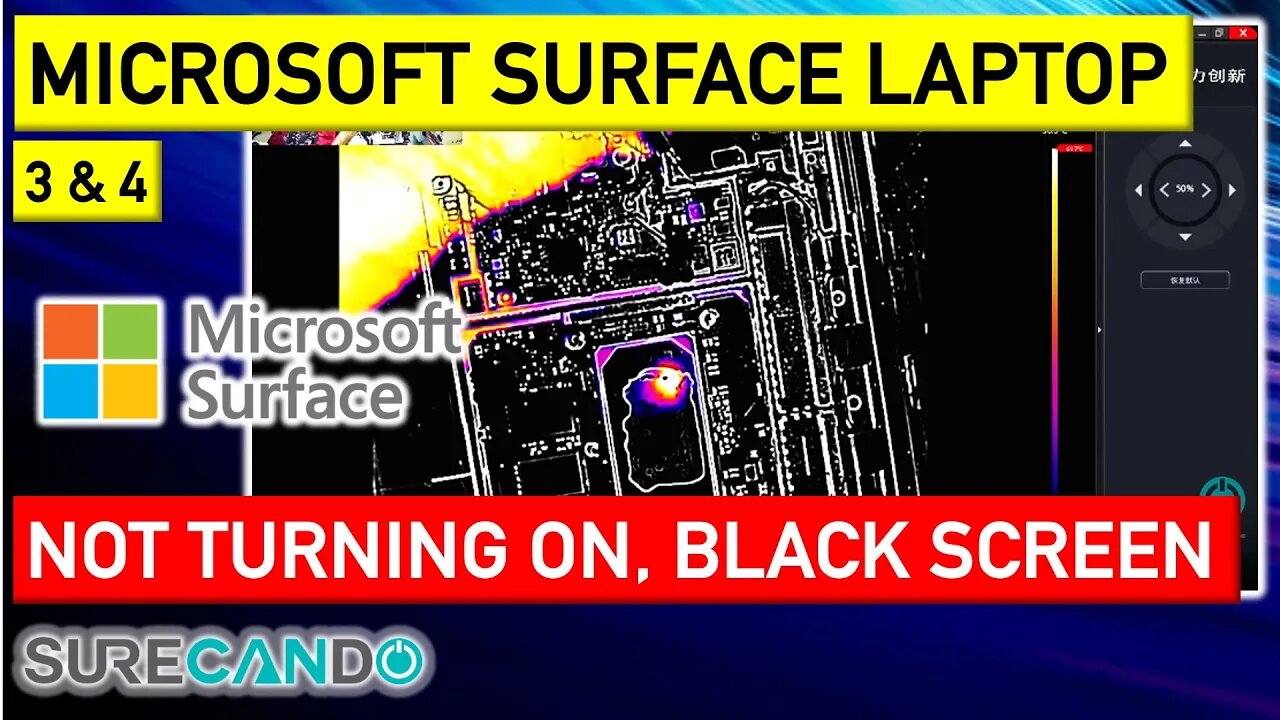 Surface Laptop 3_4 Blank Screen Fix_ Intel PCH Shorted_ Watch Inspection!