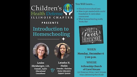 Intro to Homeschooling Part 2 - w/ Latasha Fields