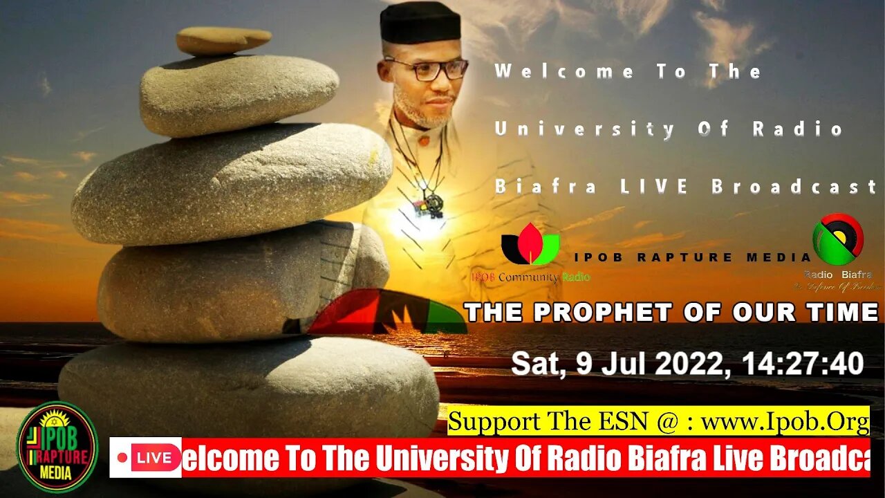 Welcome To The University Of Radio Biafra Live Broadcast | SHABBAT-SHALOM | JUL 9, 2022