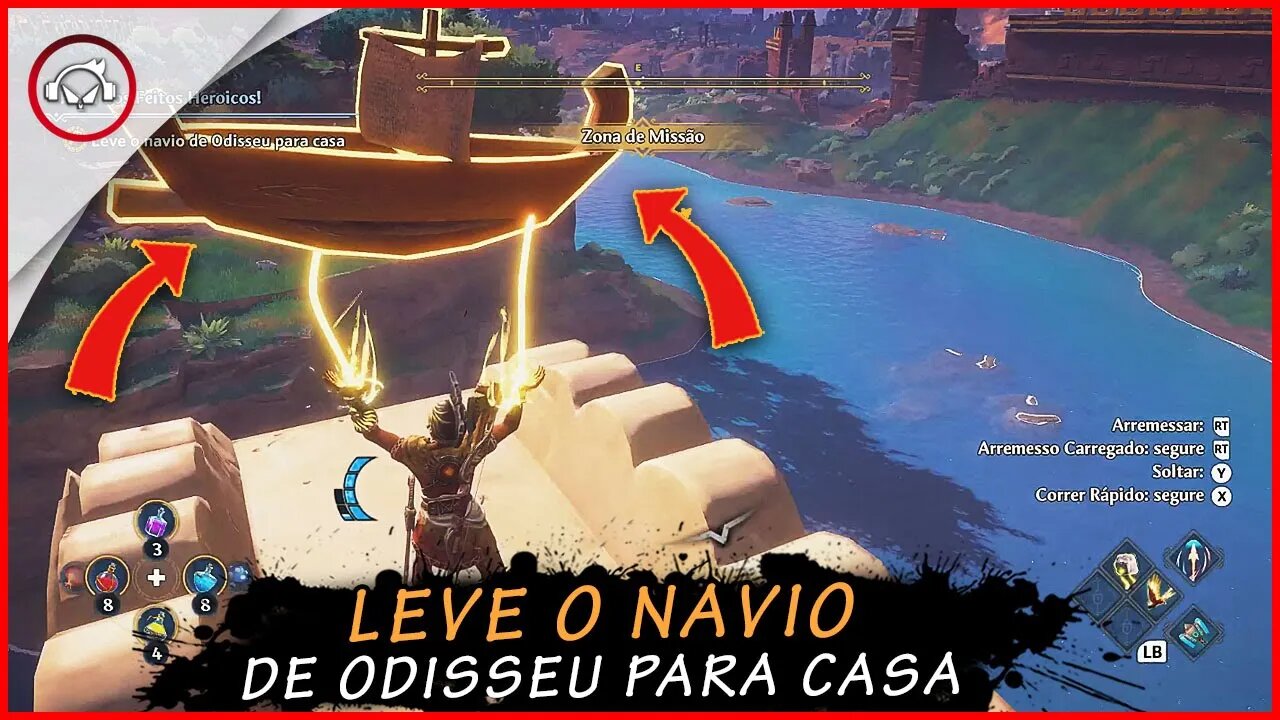 Immortals Fenyx Rising, Leve o navio de odisseu para casa | Super Dica