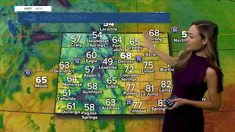 Mostly cloudy and 60s in Denver Saturday