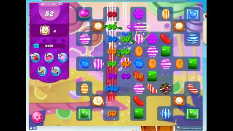 Candy Crush Level 2607 Audio Talkthrough, 3 Stars 0 Boosters