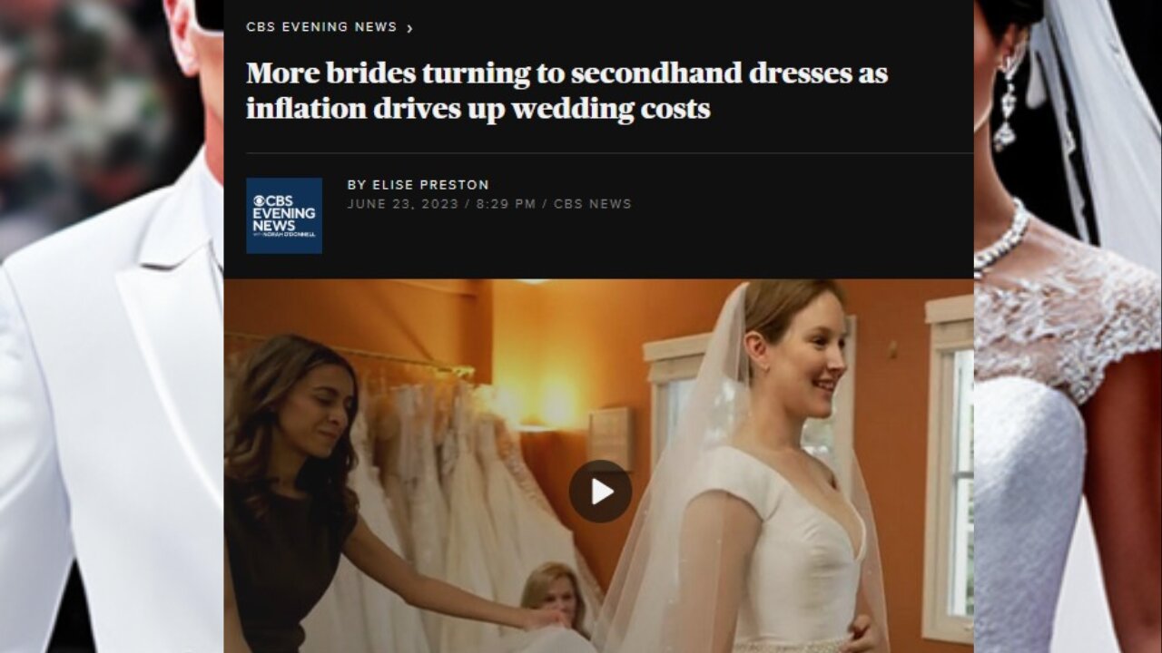 More brides turning to secondhand dresses as wedding costs rise