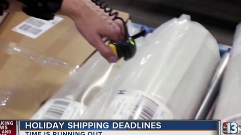 Holiday shipping deadlines and prices for Las Vegans