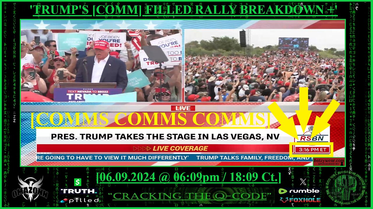 "CRACKING THE Q-CODE" - 'TRUMP'S [COMM] FILLED RALLY BREAKDOWN+'