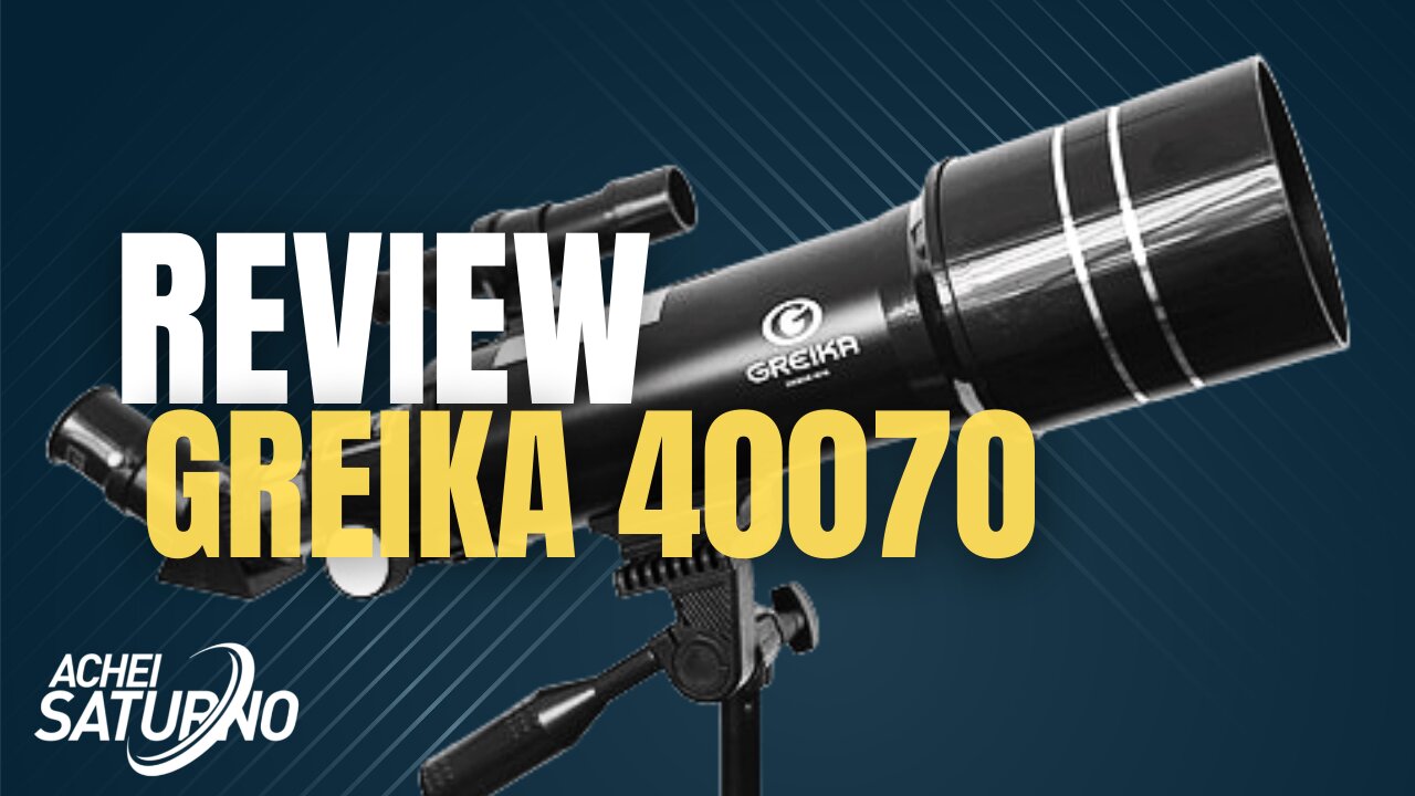 [REVIEW] TELESCÓPIO REFRATOR GREIKA 40070