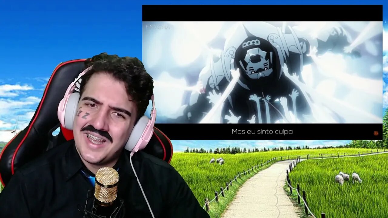 PASTOR REACT Rap do Alphonse Elric (Fullmetal Alchemist) | Eu Posso Sentir | Enygma 83