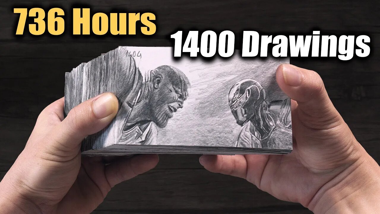 Thanos VS Iron Man - End Game FLIPBOOK - DP ART DRAWING