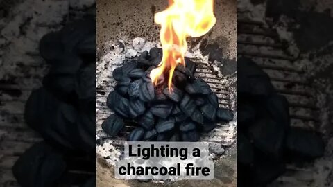 Lighting A Charcoal Fire PT 1