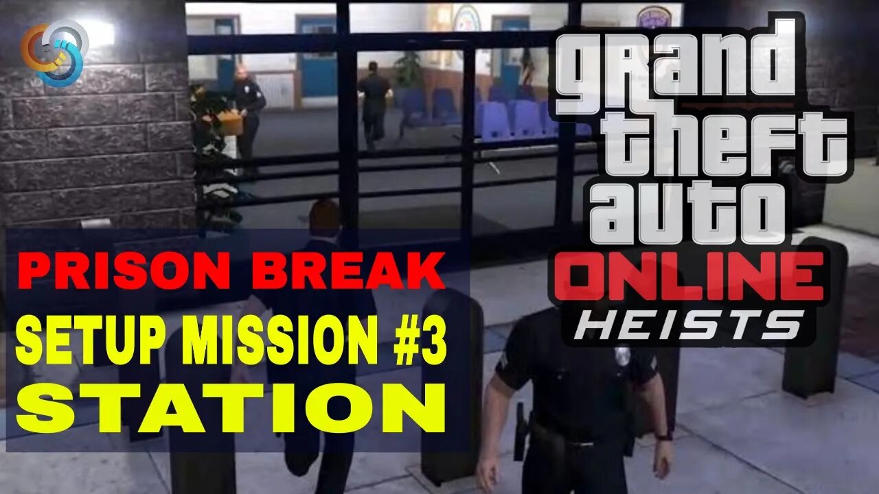 GTA ONLINE Prison Break Heist - Setup #3 - Police Station - No Commentary Walkthrough