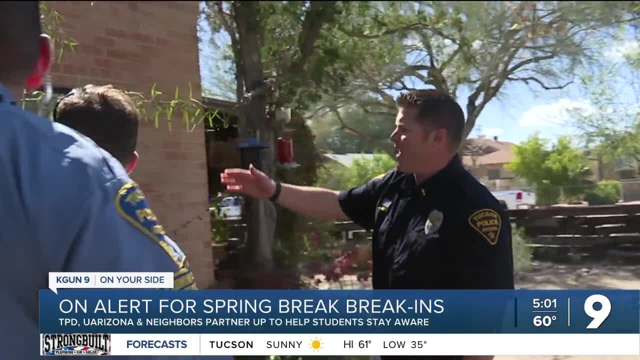 Spring break could mean more break-ins for UArizona students