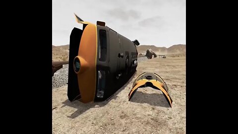 Cars vs Giant Crater 2of6 44of148 #shorts