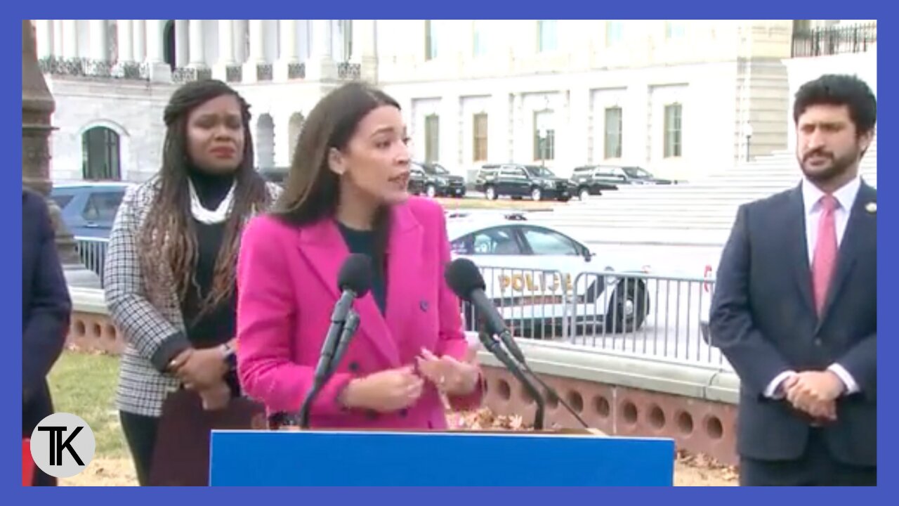 AOC Claims Twice that She Is in New York While Standing in Front of the U.S. Capitol Building