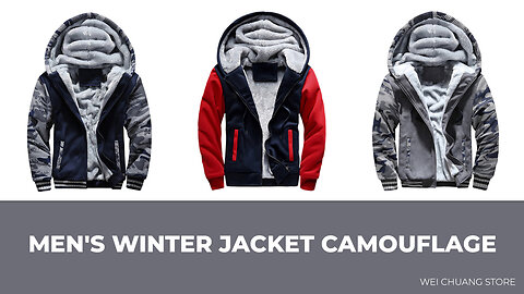 ❄️ Men's Jacket Camouflage Thicken Winter Jackets for Men 🧥❄️