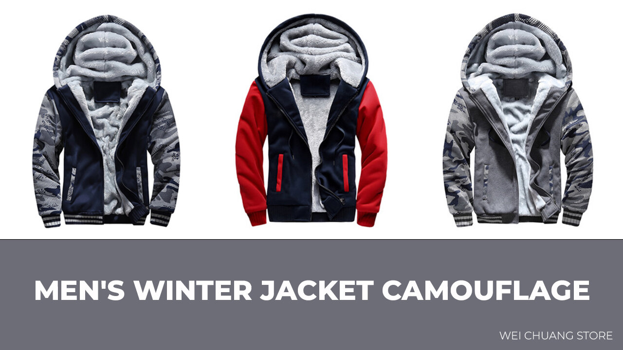 ❄️ Men's Jacket Camouflage Thicken Winter Jackets for Men 🧥❄️