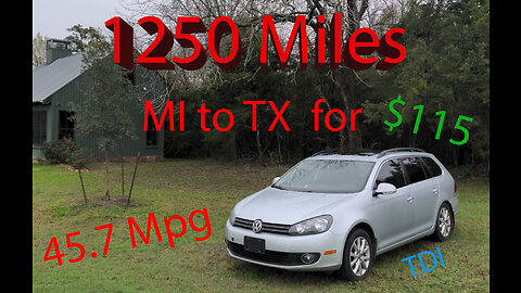 Michigan to Texas - Driving 1250 miles in a deleted Jetta TDI for $115