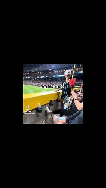 Elderly Woman Who Refuses To Move Her Legs For Child At A Baseball Game Ends Up Kicking Him