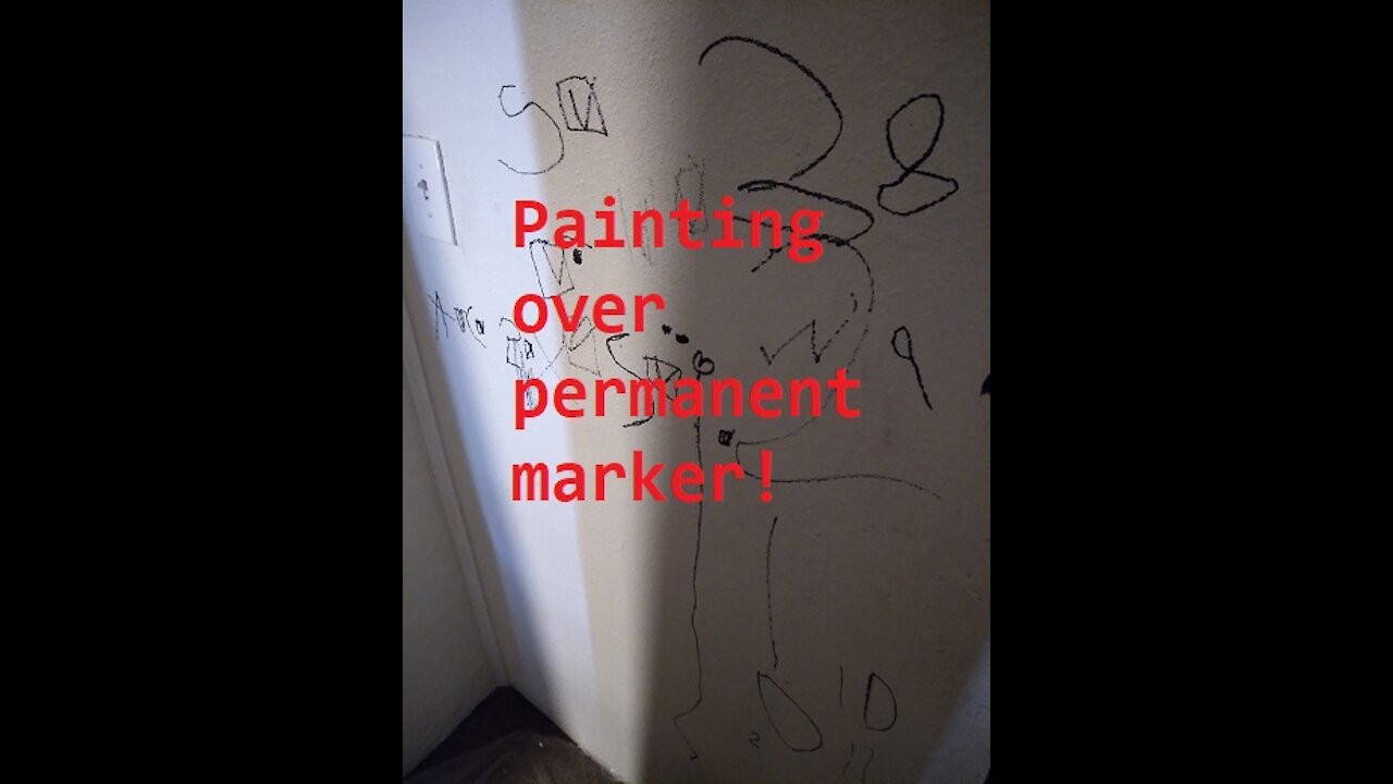 Painting Over Permanent Marker!