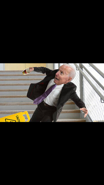 Joe Biden Continues To Defy The Laws of Physics By Falling Up Staircases