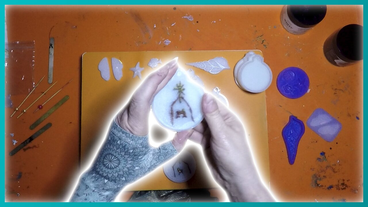 53. Resin Christmas Ornaments - Yay My 1st Anniversary Video!