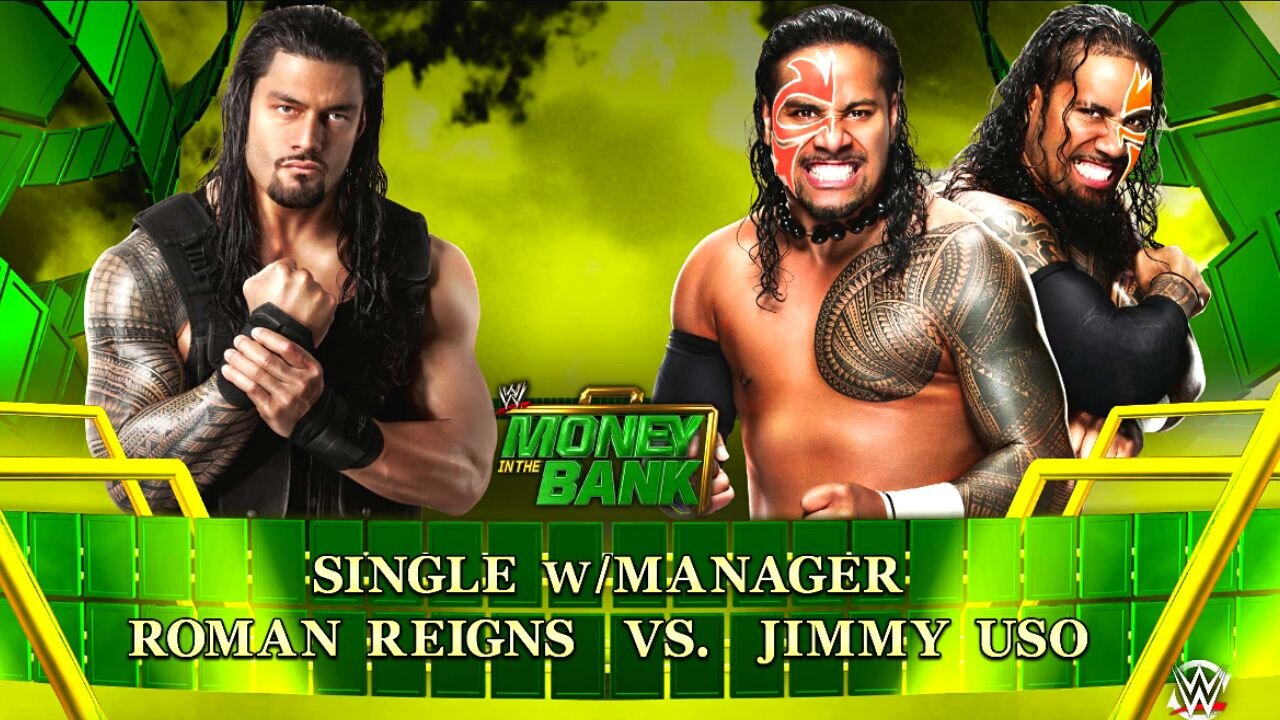 ROMAN REIGNS VS JIMMY USO MITB MATCH | WWE 2K15 | REAL HAIDER GAMING