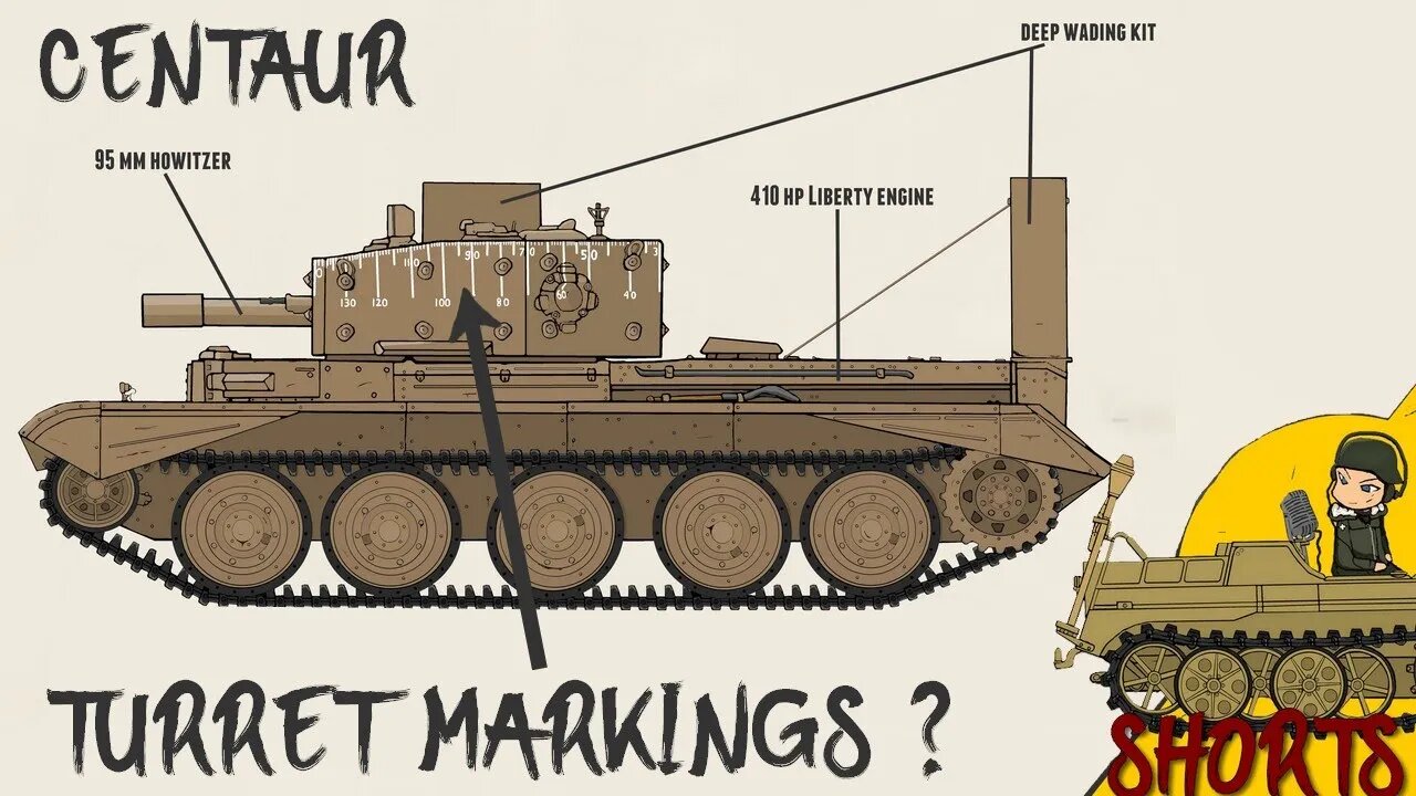 Centaur Turret Markings What is it #shorts 3