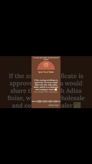 Carvana Considering Coming to Boise