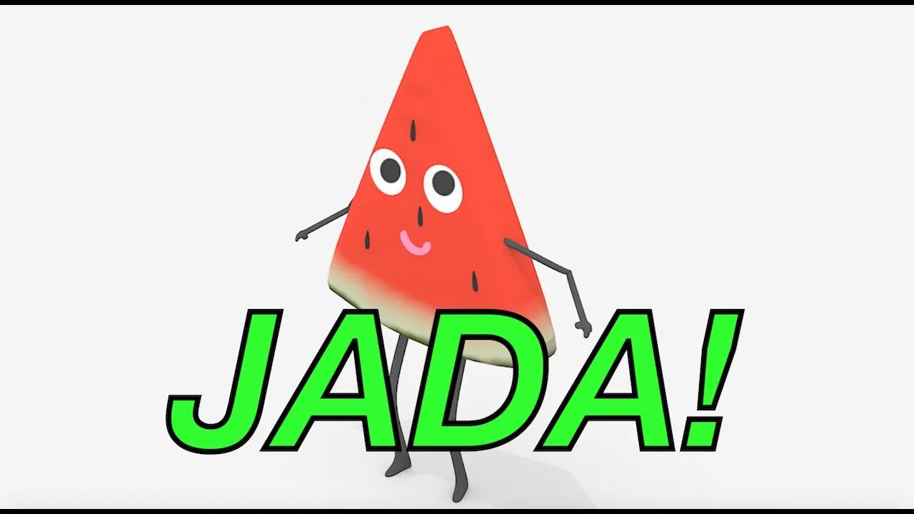 Happy Birthday JADA! - WATERMELON Birthday Song