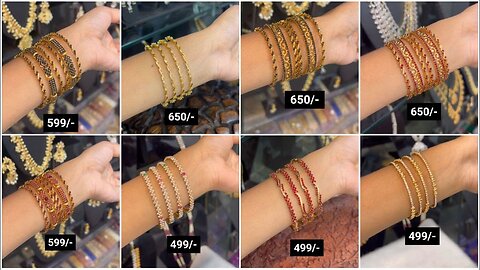 New collection of gold plated artificial bangles designs wit