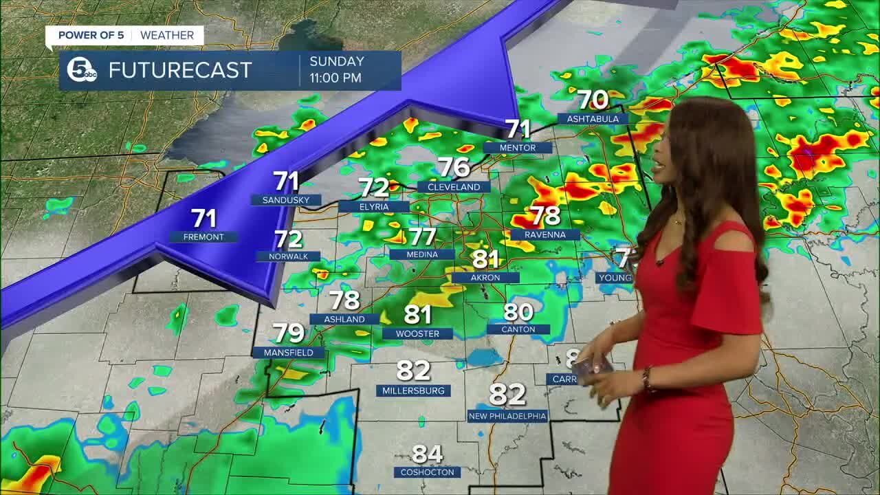 Cleveland weather update for Sunday, July 24, by News 5 meteorologist Remeisha Shade