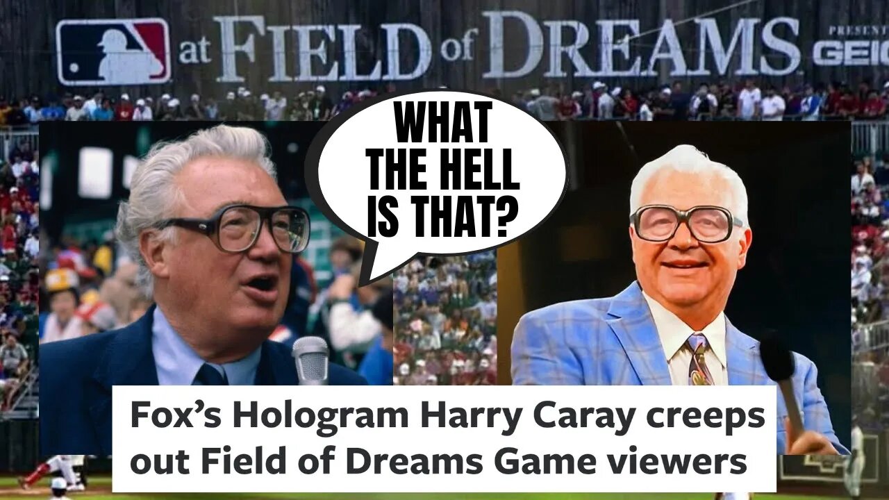 Harry Caray Hologram At MLB Field Of Dreams Game Gets MASSIVE Backlash On Social Media