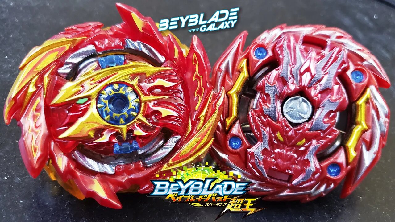 SUPER HYPERION .Xc 1A vs MASTER BAHAMUT .Ar.Br - Beyblade Burst ベイブレードバースト