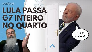 EM absurda VERGONHA para o BRASIL, LULA passa o G7 INTEIRO se ESCONDENDO no QUARTO do HOTEL