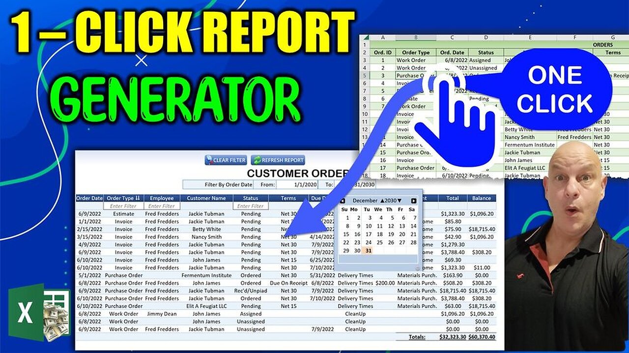 How To Create A Dynamic Report In Excel From Any Table In ONE CLICK + FREE DOWNLOAD