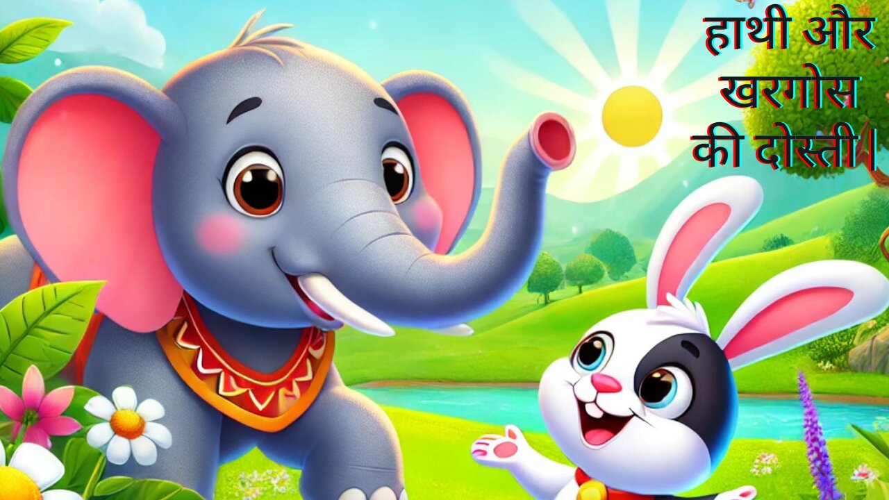 मोटू हाथी और चिंटू खरगोश की दोस्ती की कहानी | Elephant and Rabbit Friendship