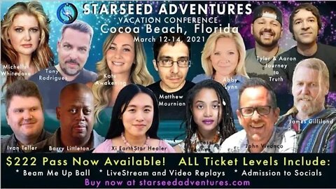 StarSeed Adventures Event March 10 14th 2021