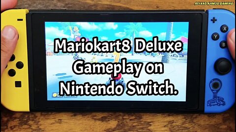 Mariokart8 Deluxe Gameplay on Nintendo Switch.