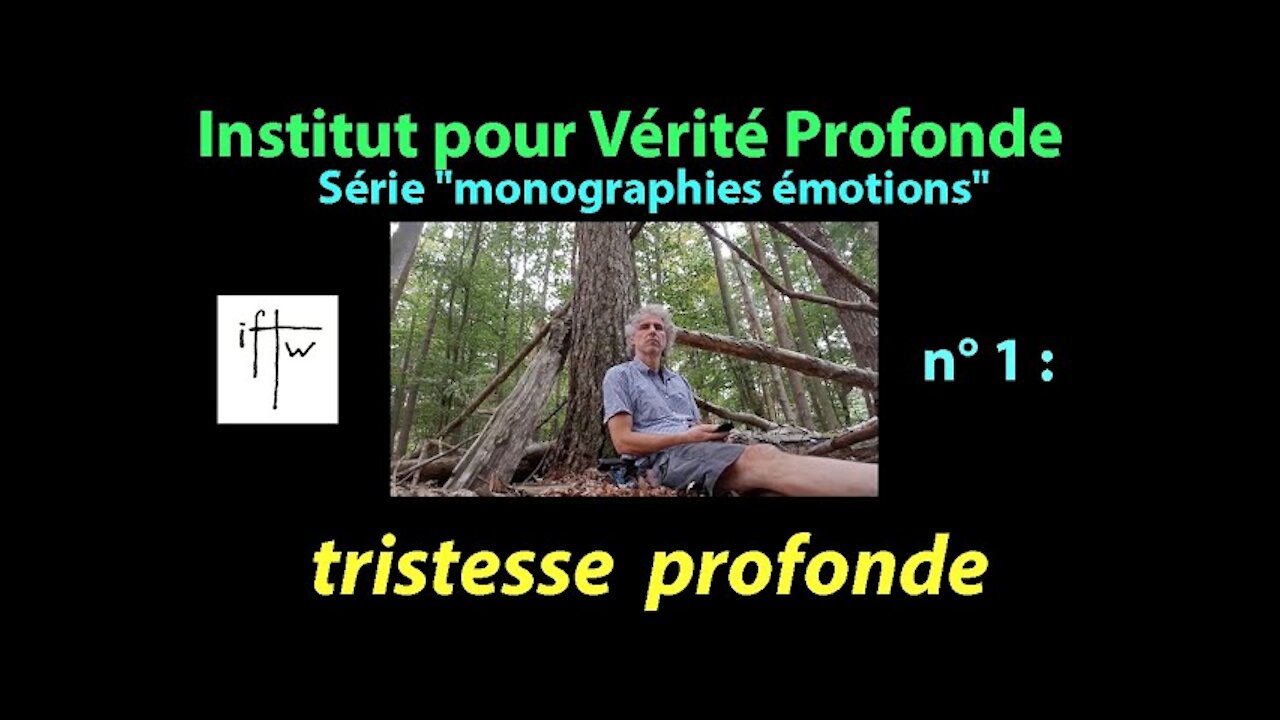 Catalogue des Émotions" n° 1 : Tristesse profonde