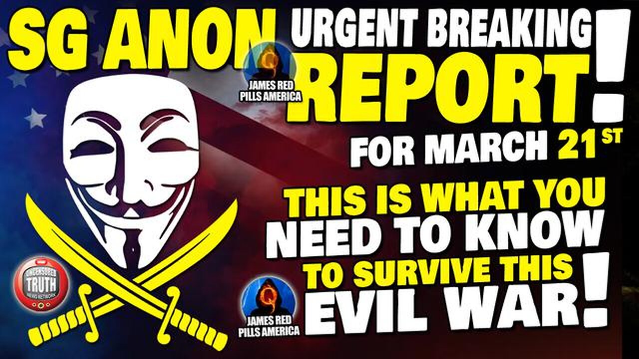 BREAKING SG ANON INTEL DROP MARCH 21! HAVE NO FEAR, BUT BE PREPARED! SVB IS JUST THE BEGINNING! WOW!