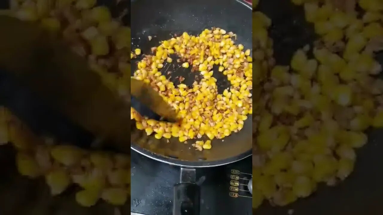 玉米炒肉沫 Fried Pork with Corn