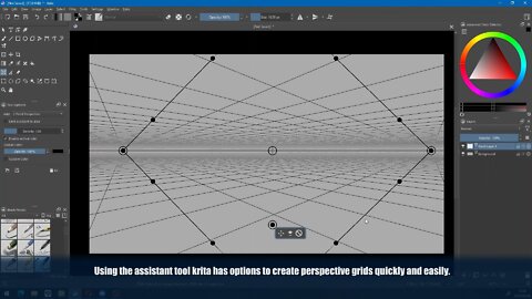 CREATE PERSPECTIVE GRIDS QUICKLY USING FREE TO USE SOFTWARE KRITA!