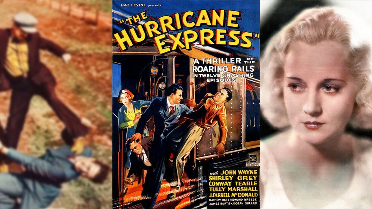 THE HURRICANE EXPRESS - SERIAL TRAILER (1932) John Wayne & S. Grey | Action, Adventure, Crime | B&W