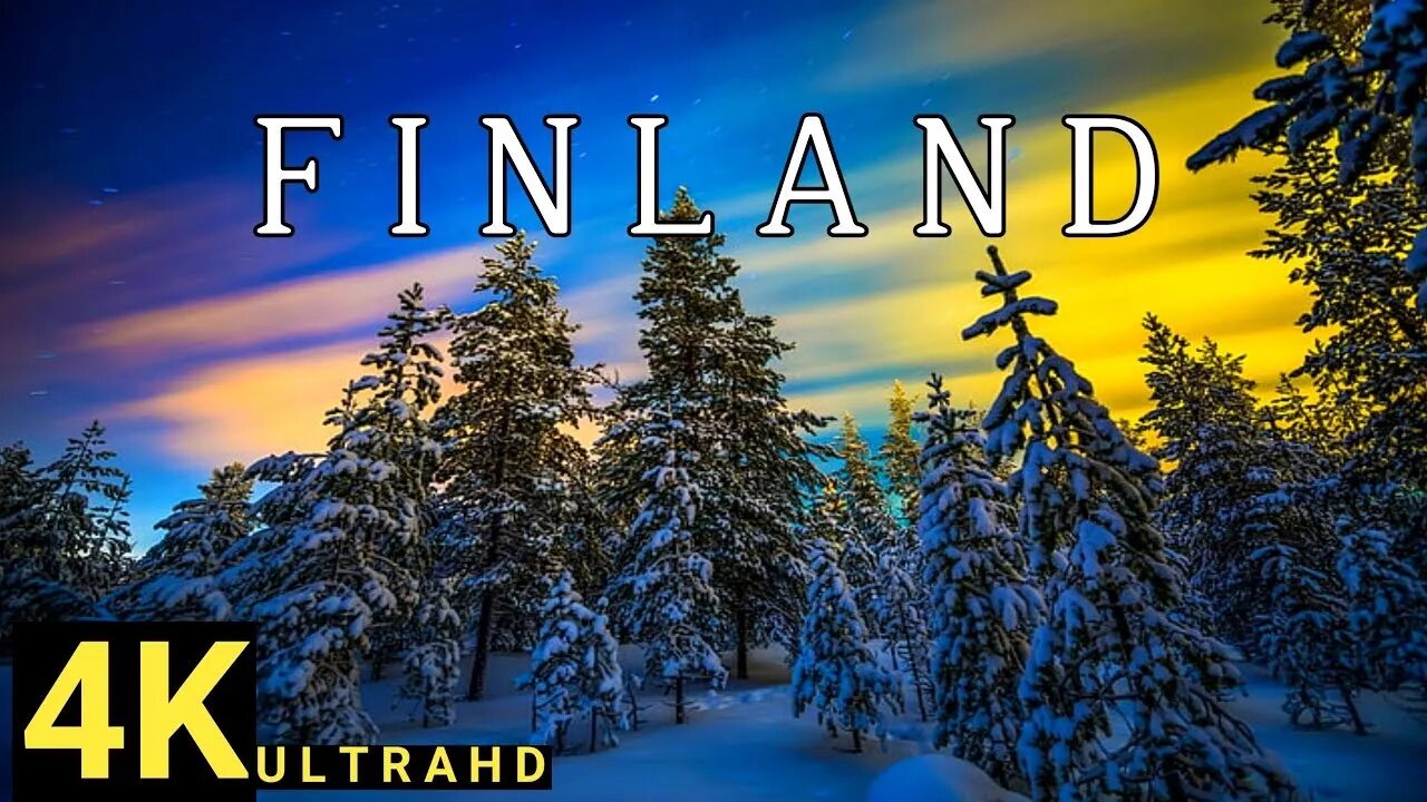 Stunning Aerial View Finland 4K UHD 4K Nature,4K Video, Dream Relax, Piano Relax, Soft Relaxing