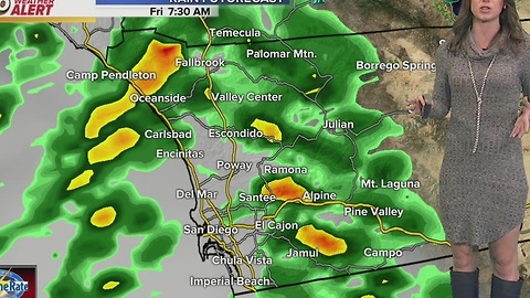 Megan's Friday Forecast: Most widespread rain through the morning