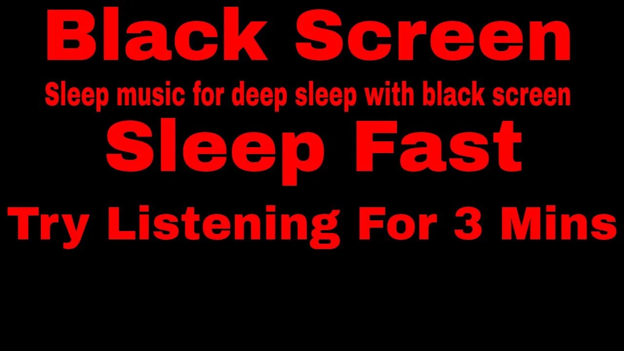 SLEEP MUSIC for Deep Sleeping - Black Screen Music for Relax Meditation Insomnia Yoga