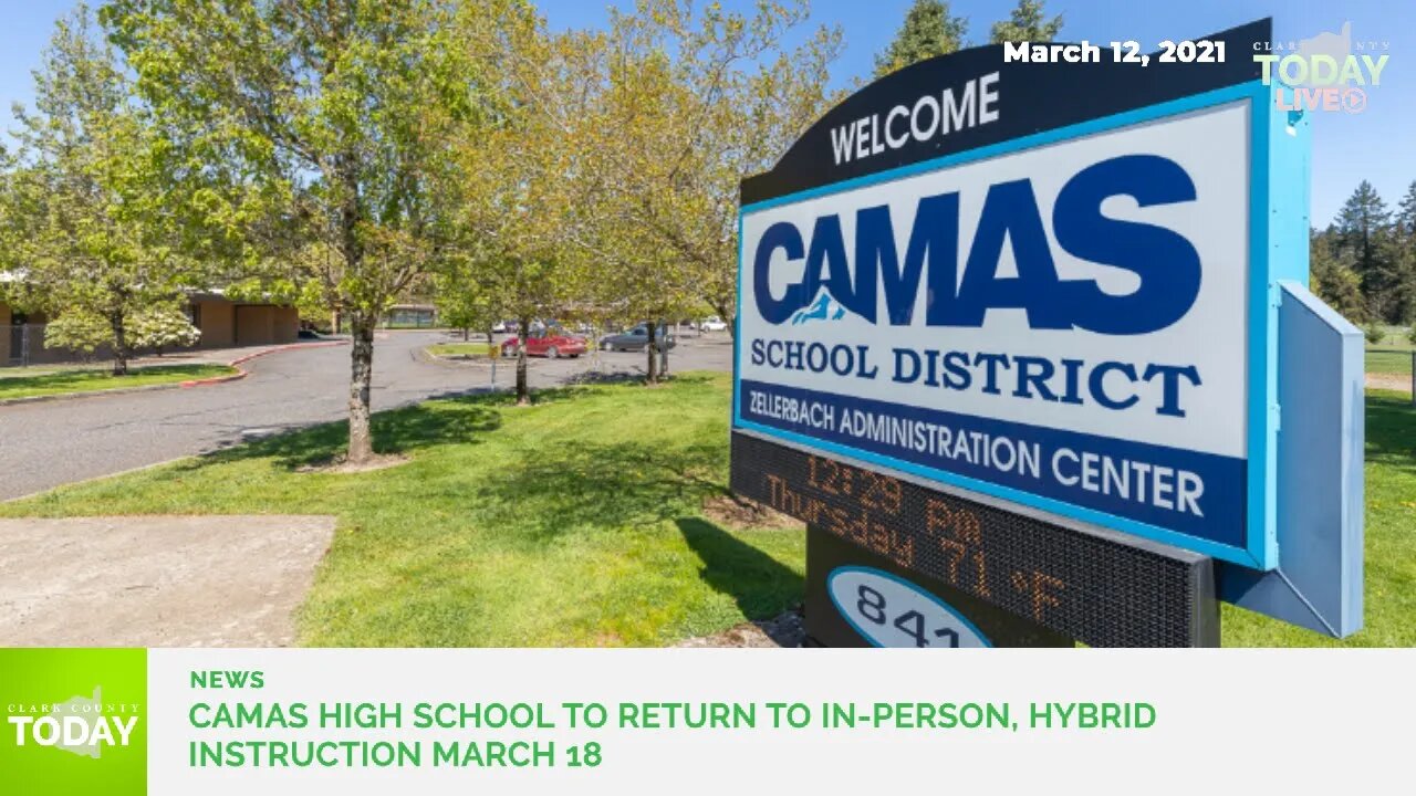 Camas High School to return to in-person, hybrid instruction March 18