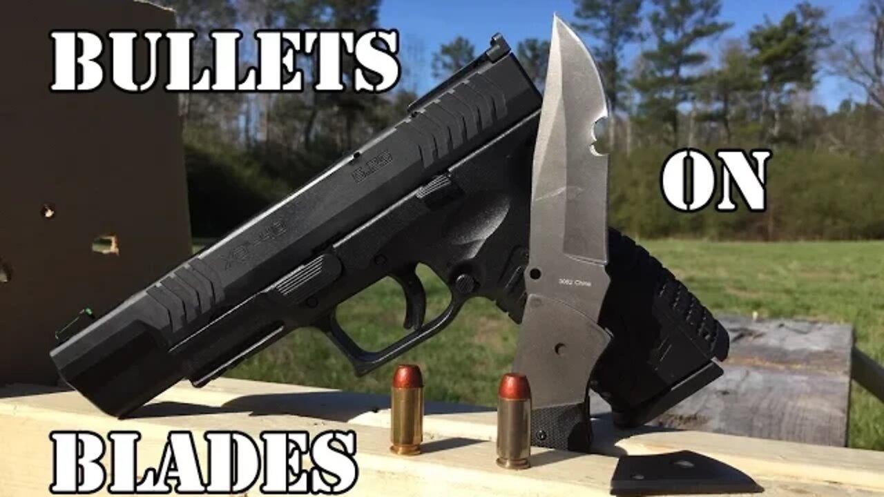 Can a knife really split a bullet?... KaBar G10 Mule Folder