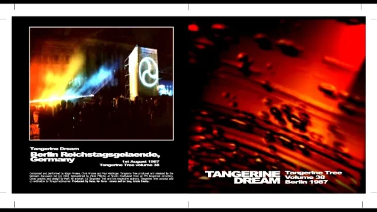 Tangerine Tree vol 38 Berlin 1987, Tangerine Dream