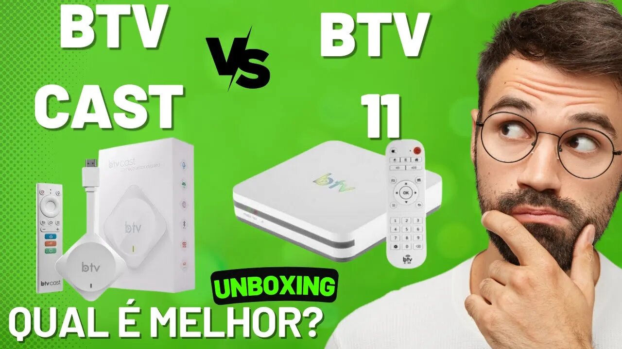 Novo Btv cast é melhor que btv 11? unboxing completa desse aparelho e dicas