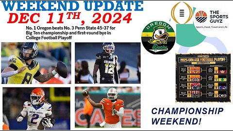 Championship Weekend Update! December 11th 2024 - Sports Guyz